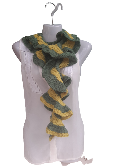 curly scarf_green