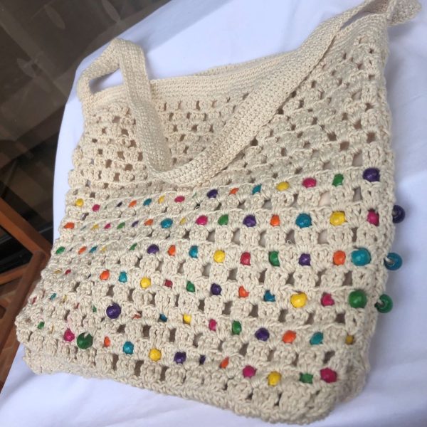 Crochet summer tote bag