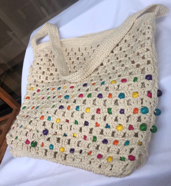 Crochet summer tote bag