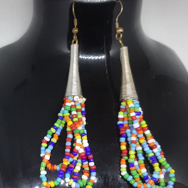 African beaded Earrings