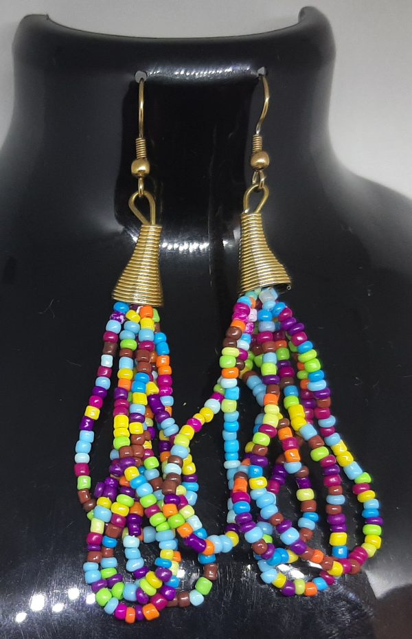 African beaded earrings